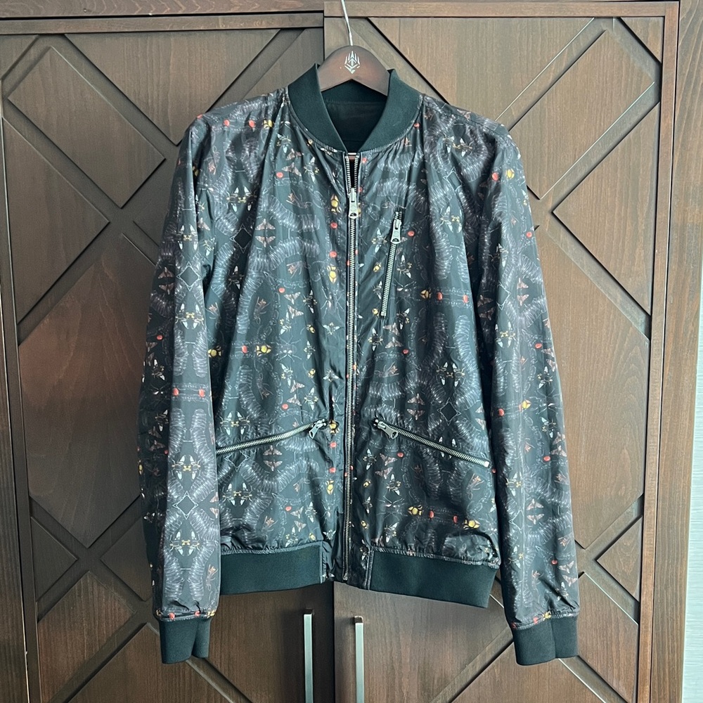 J. Lindeberg Black Patterned Lightweight Jacket G… - image 1